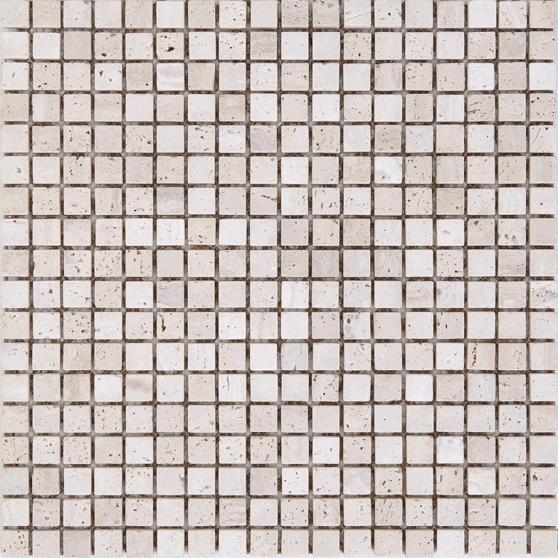 Плитка Мозаїка Mozaico de LUX K-MOS TRAVERTINO T.U. BIANCO 30,5х30,5 см, 1кв.м.