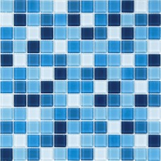 Плитка Мозаїка Mozaico de LUX S-MOS HT B25B23B21B20B19B18 AZURO MIX 30х30 см, 1кв.м.