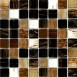 Плитка Мозаїка Mozaico de LUX R-MOS 20G8810525154501112 BROWN SUNSET