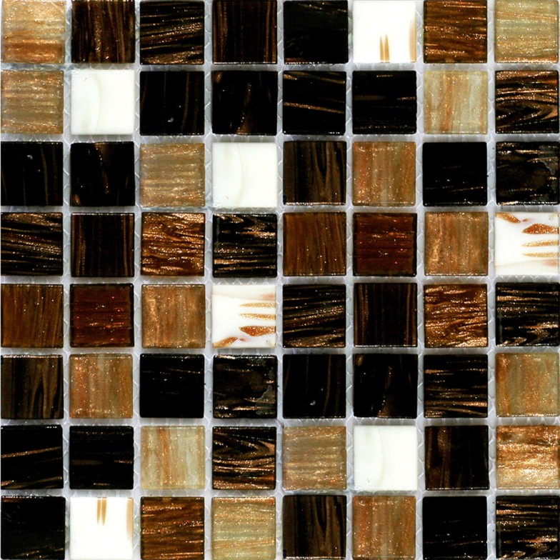 Плитка Мозаїка Mozaico de LUX R-MOS 20G8810525154501112 BROWN SUNSET