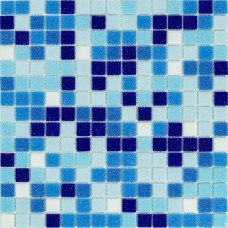 Плитка Мозаїка Stella di Mare R-MOS B113132333537 мікс блакитний-6, 2x2 см, 32,7х32,7 см, 1кв.м.