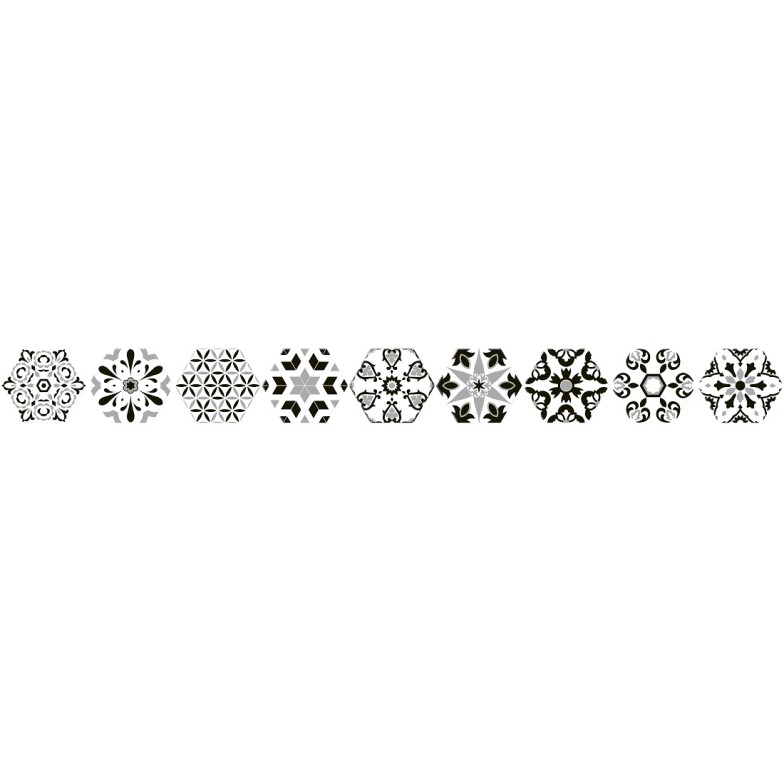 Плитка Керамограніт  ALMERA CERAMICA (SPAIN) VERSALLES DECOR BLACK HEX