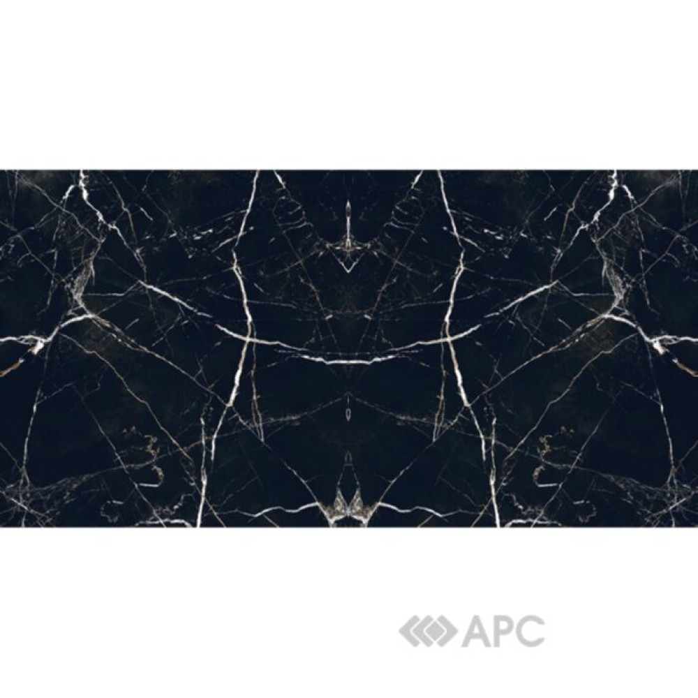 Плитка Керамограніт Allore Group Ashford Black F P R Full Lappato 60*120 см чорний 