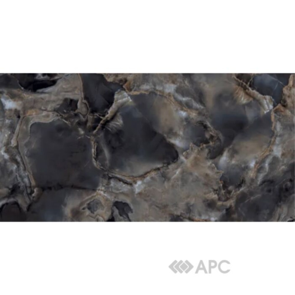 Керамограніт TEO Ceramics Itaka Black Full Lappato F P Rec 60*120 см чорний