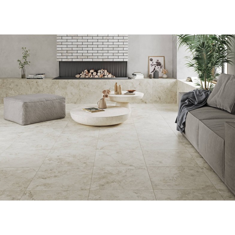 Плитка Cloudy Stone lappato бежевий 600х600х8