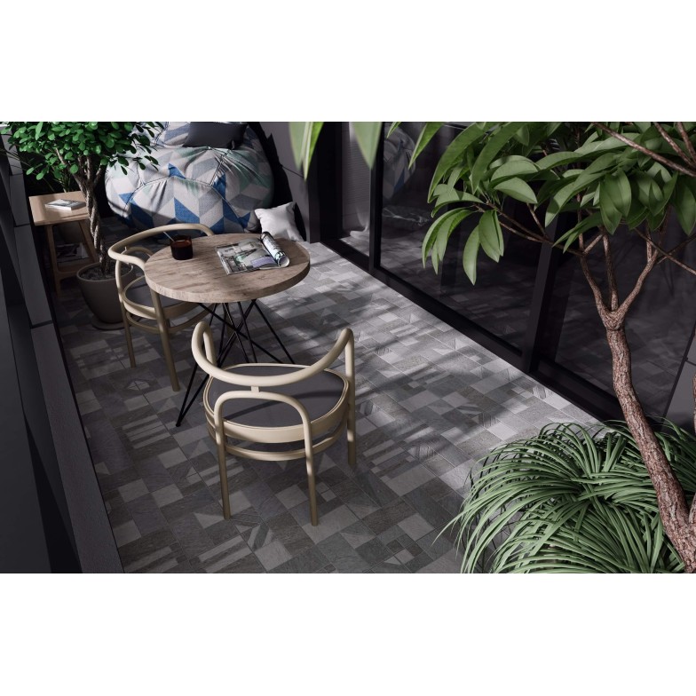 Плитка Misto Mattone сірий 400x400x7