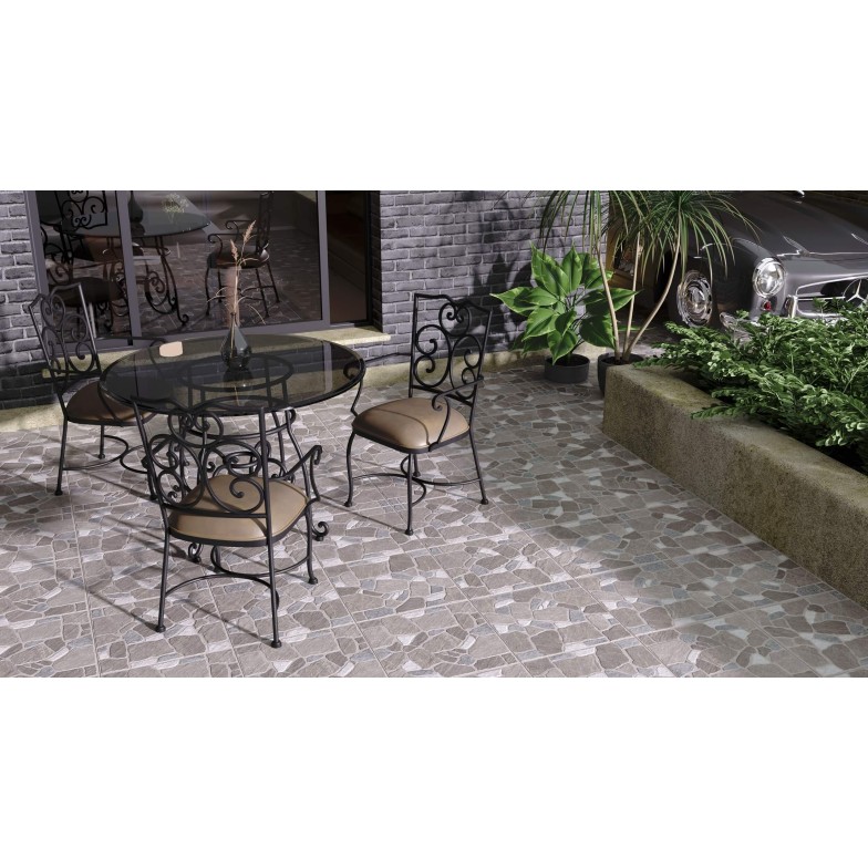 Плитка Cortile сірий 400x400x7