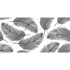 Плитка Nero E Bianco leaf чорний 300х600