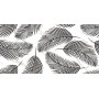 Плитка Nero E Bianco leaf чорний 300х600