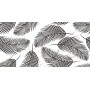 Плитка Nero E Bianco leaf чорний 300х600