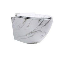 Унітаз підвісний Easy-Clean Rim "Marble veil"