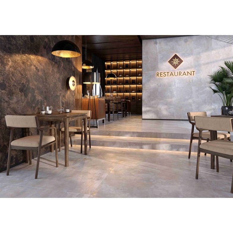 Плитка Metallica світло-сірий 600х600