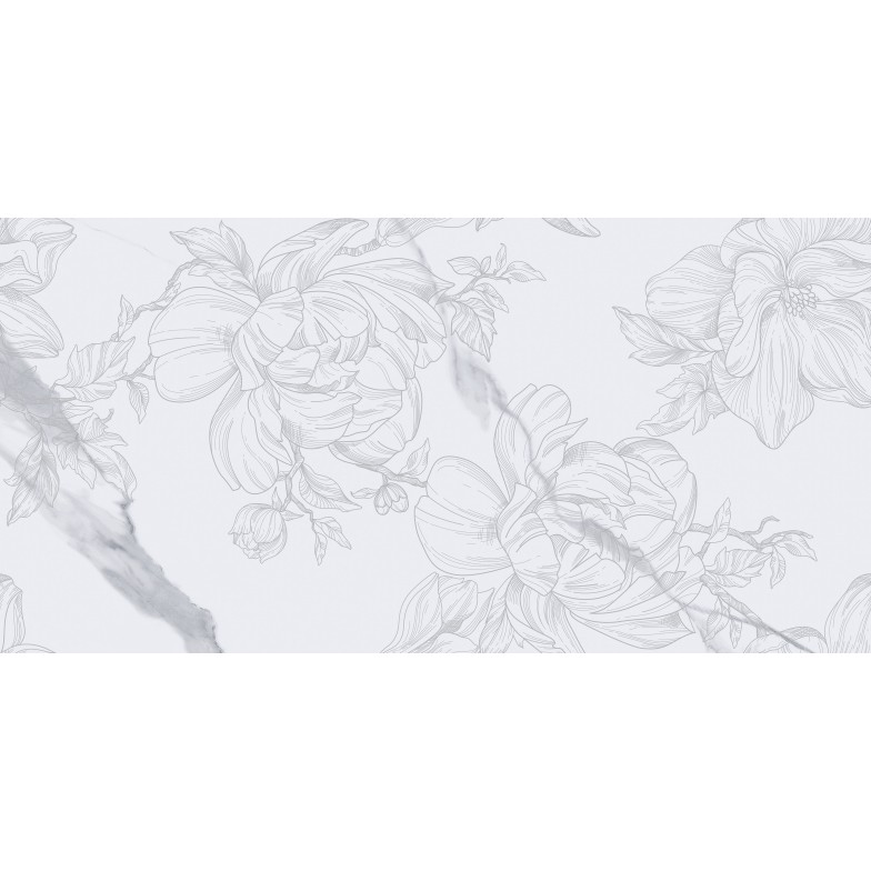 Плитка Marmo Modena Fiore білий 300х600