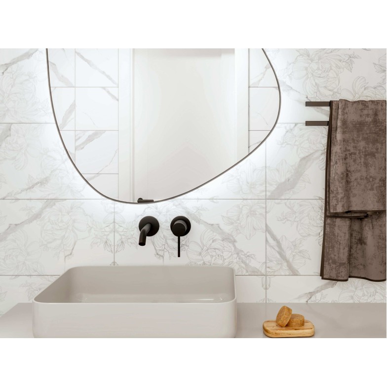 Плитка Marmo Modena Fiore білий 300х600