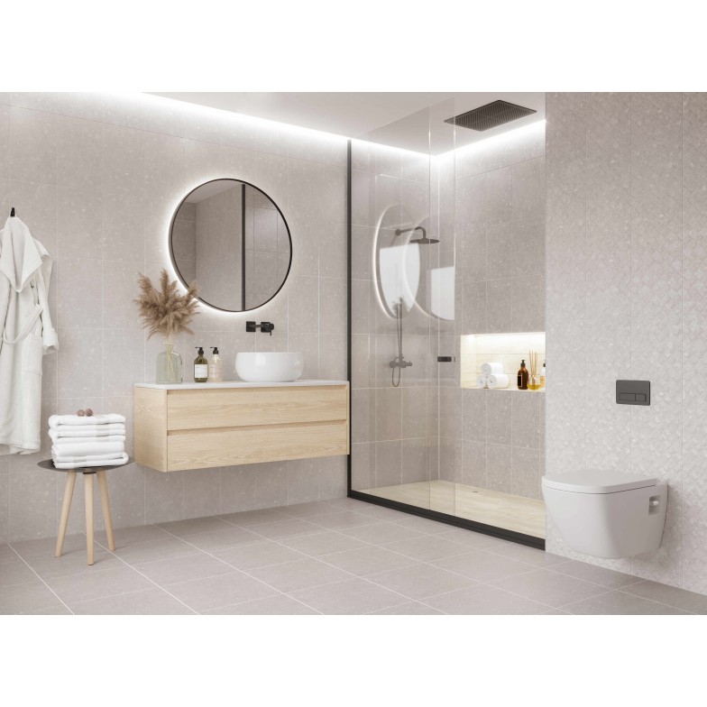 Плитка Pavimento світло-сірий 250x400