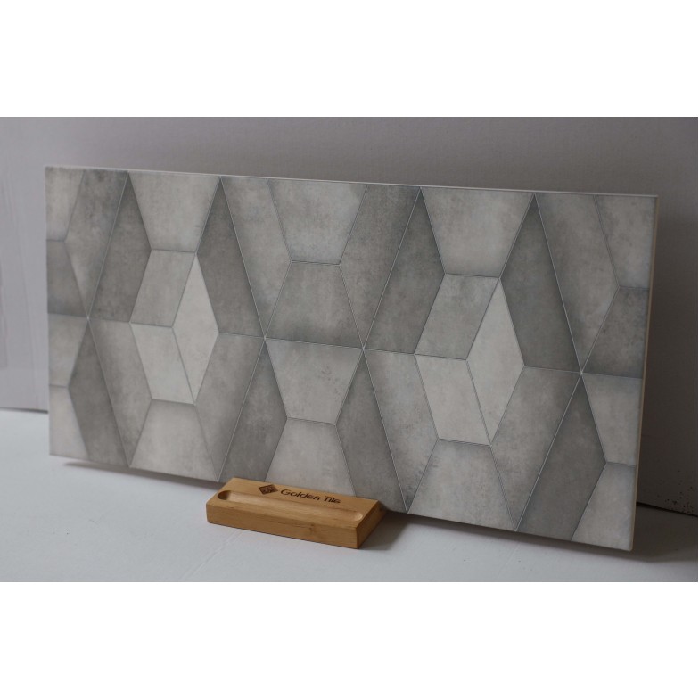 Плитка Amsterdam сірий Geometric 300х600