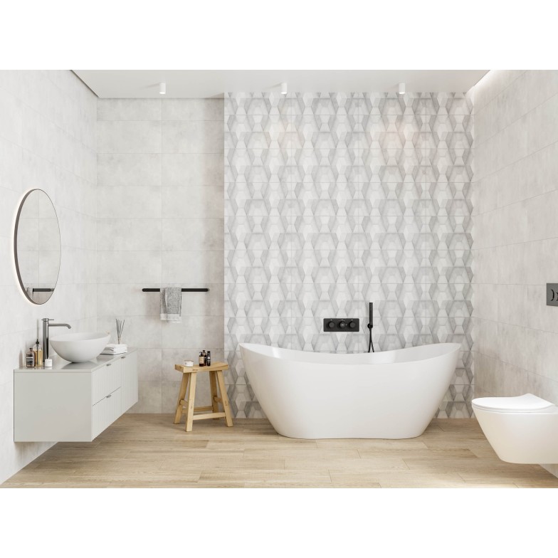 Плитка Amsterdam сірий Geometric 300х600