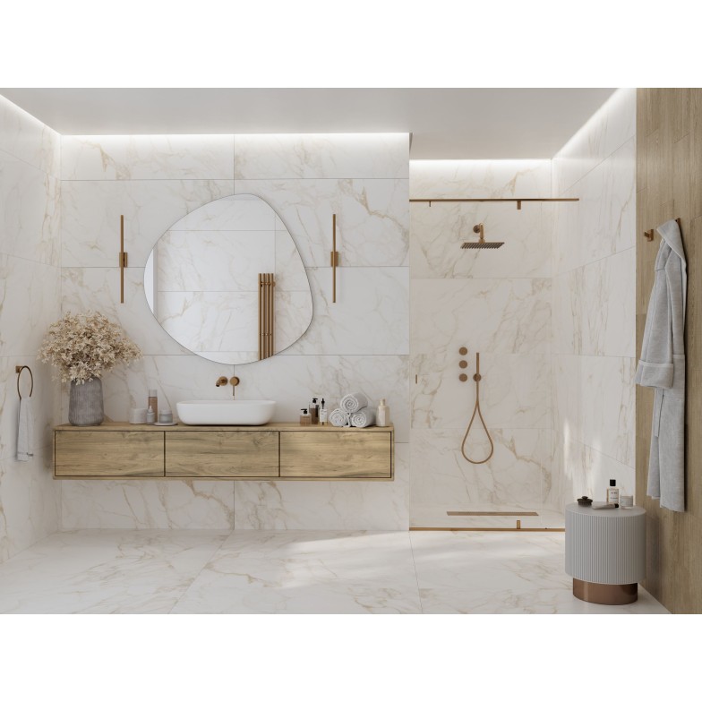 Плитка Calacatta Gold білий 1200х600х8