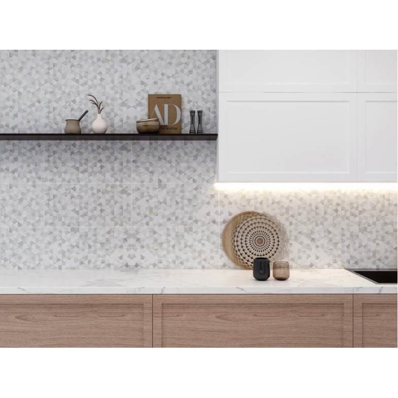 Плитка Marmo Verona Kaleidoscope 1 білий 300x600