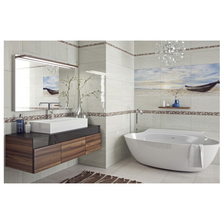 Декор Crema Marfil Sunrise panno №2 300x600x9 Golden Tile