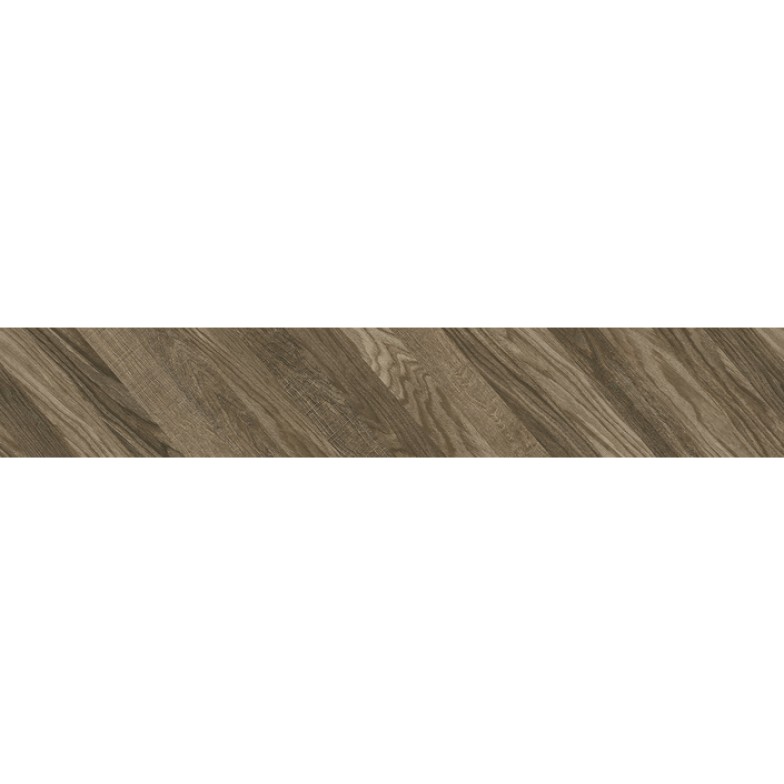 Плитка керамогранітна Wood Chevron Left коричневий 150x900x10 Golden Tile