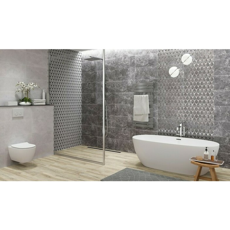 Плитка стінова Teneza Light Grey GLOSSY 297x600x9 Opoczno