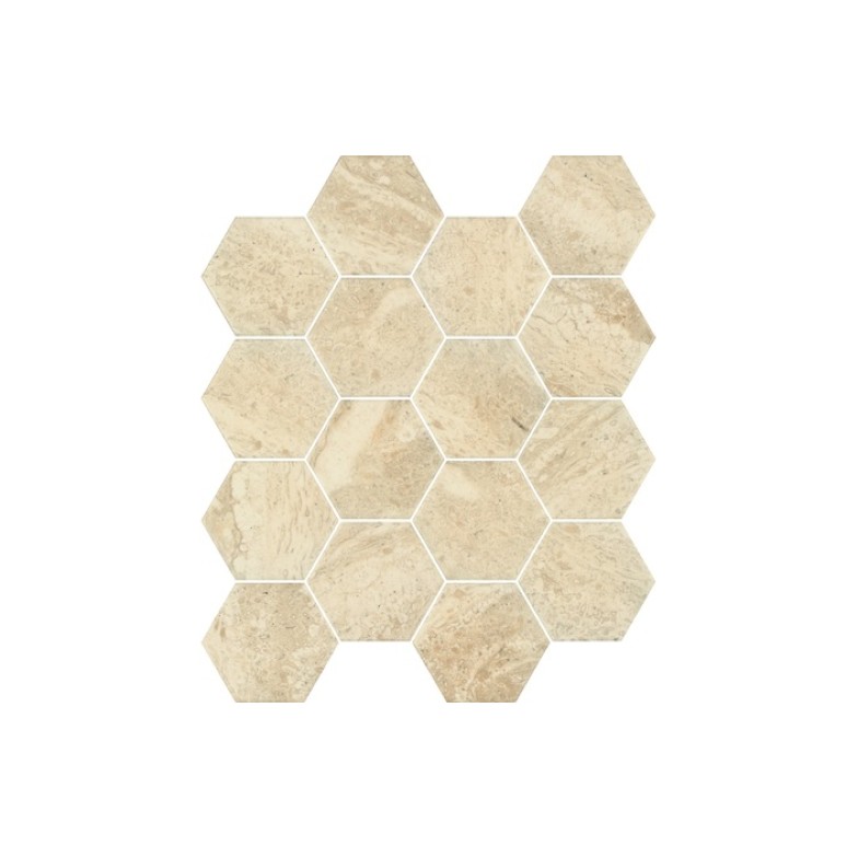 Мозаїка Sunlight Stone Beige Hexagon 220x255x6 Paradyz