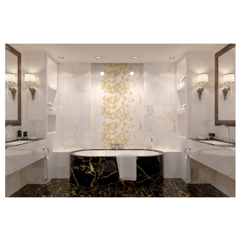 Декор Saint Laurent Decor №1 білий 300x600x9 Golden Tile