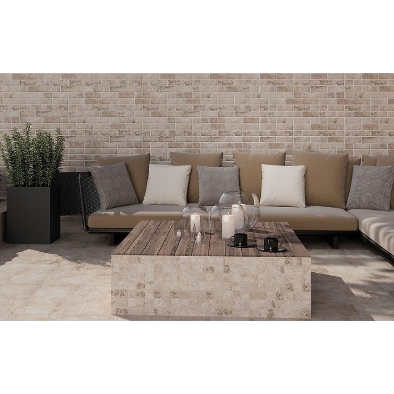 Плитка керамогранітна LUKAS BEIGE STR 298х598x9 Cersanit