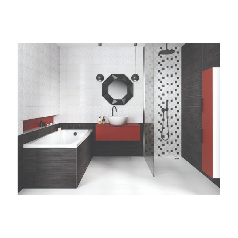 Плитка стінова Odri Black 200×600x8,5 Cersanit