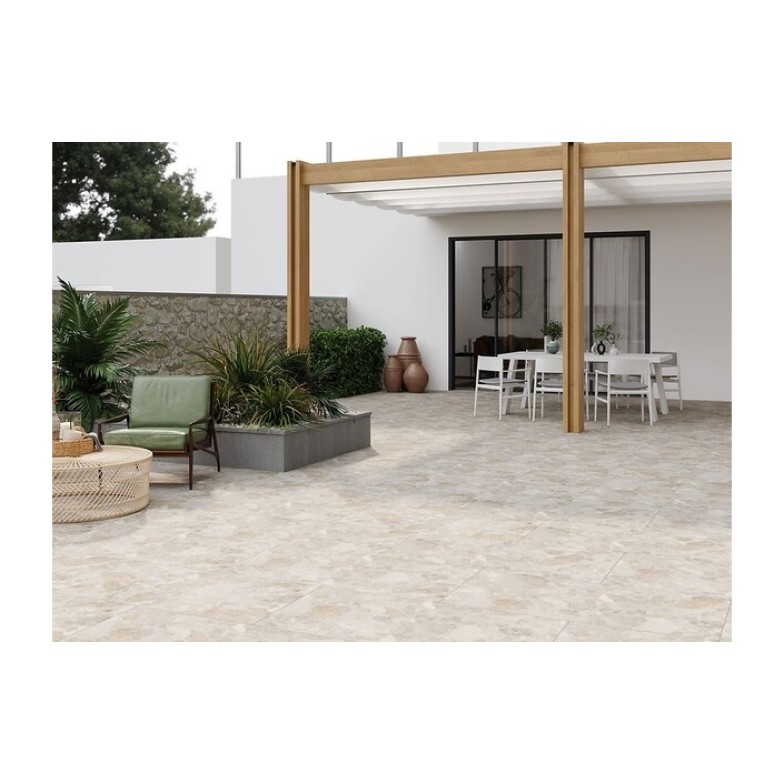 Плитка керамогранітна Landrock Beige RECT 598x598x8 Cersanit