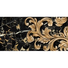 Декор Saint Laurent Decor №1 чорний 300x600x9 Golden Tile