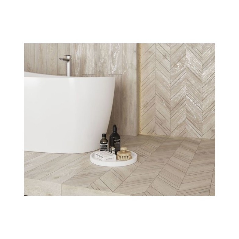 Декор Wildland Light Chevron лівий 148x888x10 Paradyz