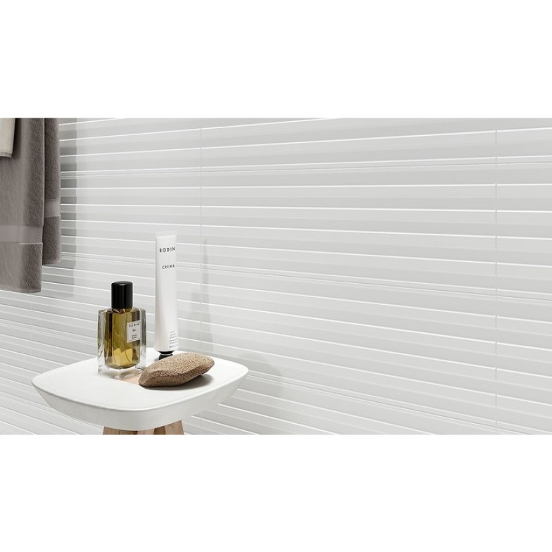 Плитка стінова White Lines SATIN STR 200x600x8,5 Opoczno