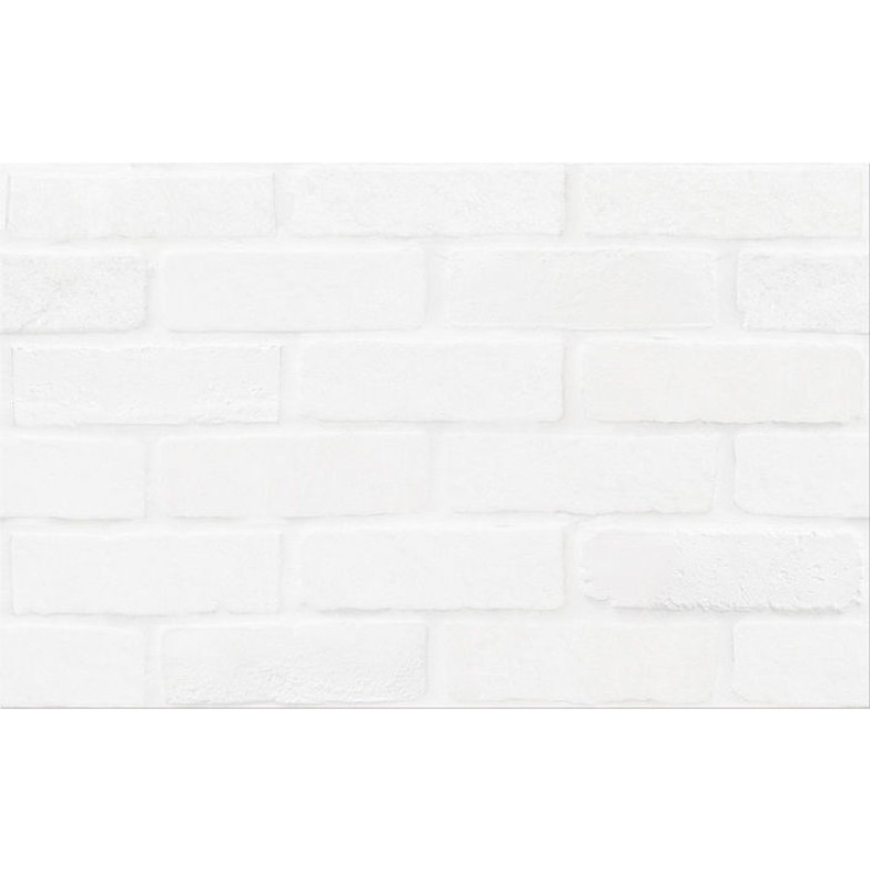 Плитка стінова White Bricks Structure 250x400x8,5 Cersanit