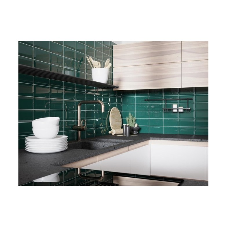 Плитка стінова Metrotiles зелений 100x200x7 Golden Tile