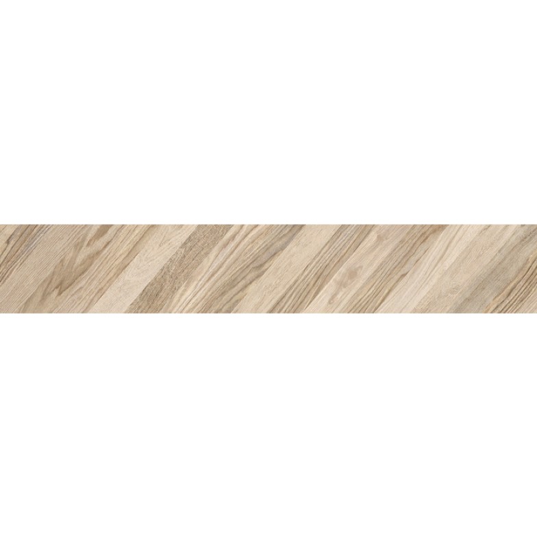 Плитка керамогранітна Wood Chevron Right бежевий 150x900x10 Golden Tile