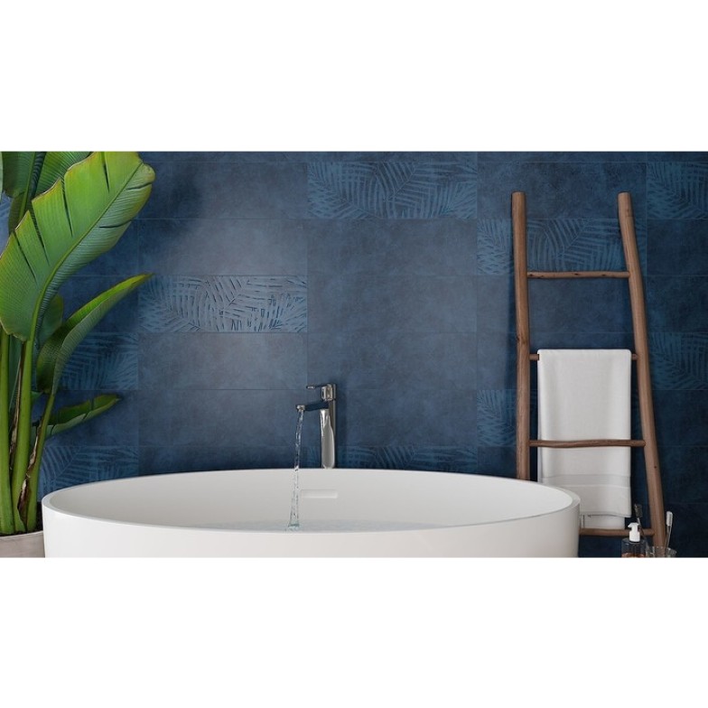 Плитка стінова Dixie Dark Blue SATIN 200x600x8,5 Opoczno