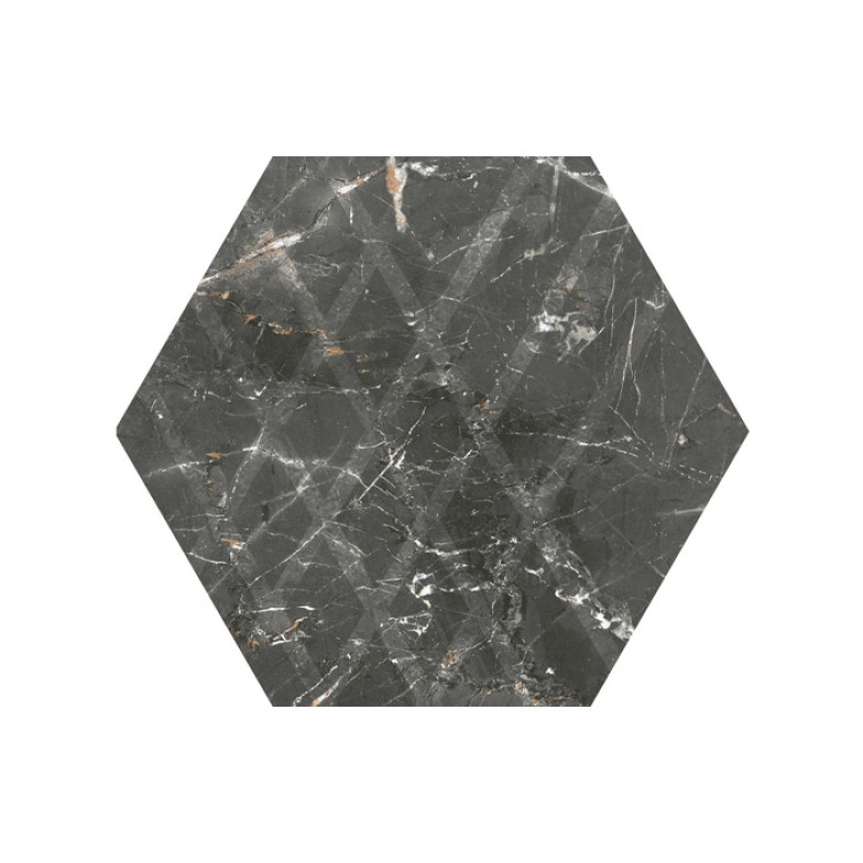 Плитка керамогранітна Marvelstone Grey Heksagon 171x198x7,5 Paradyz