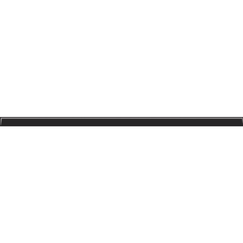 Фриз Uniwersalna listwa szklana Nero 30x750x8 Paradyz