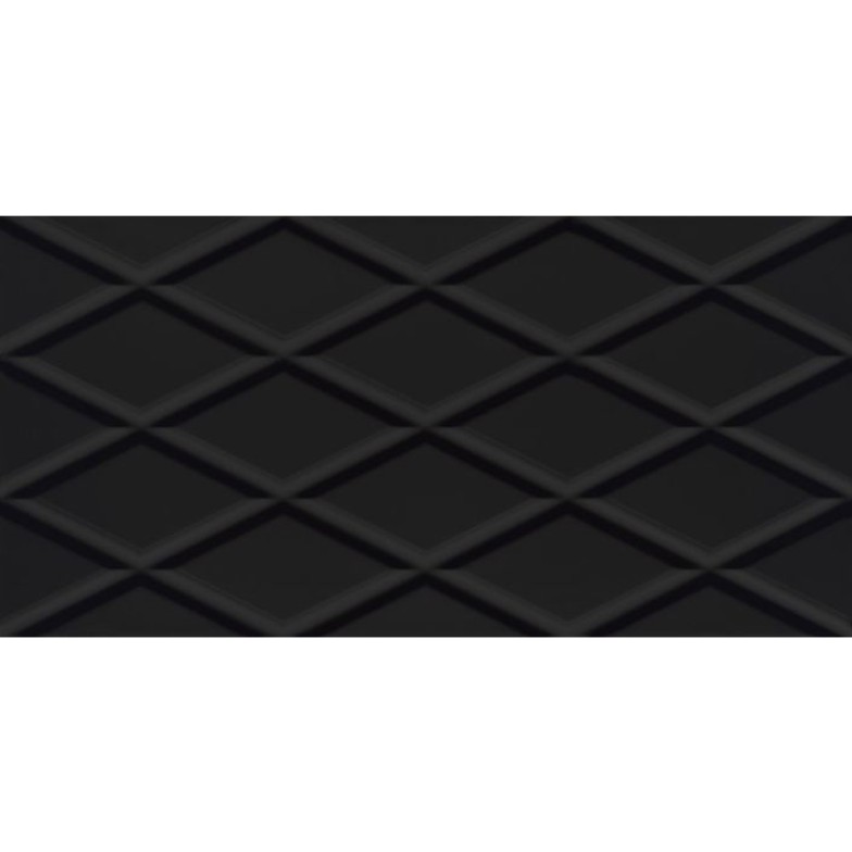 Плитка стінова Moonlight Nero B RECT STR 295x595x9 Paradyz