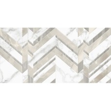 Плитка стінова Marmo Bianco шеврон 300x600x9 Golden Tile
