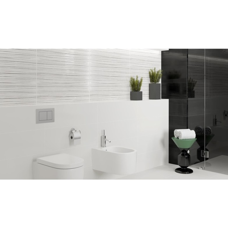 Декор Ecosta White Stripes Silver 250x750x10 Opoczno