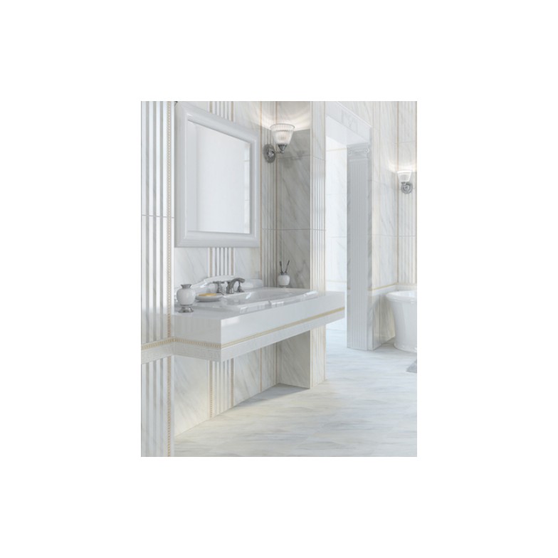 Фриз Carrara білий 90x300x10 Golden Tile