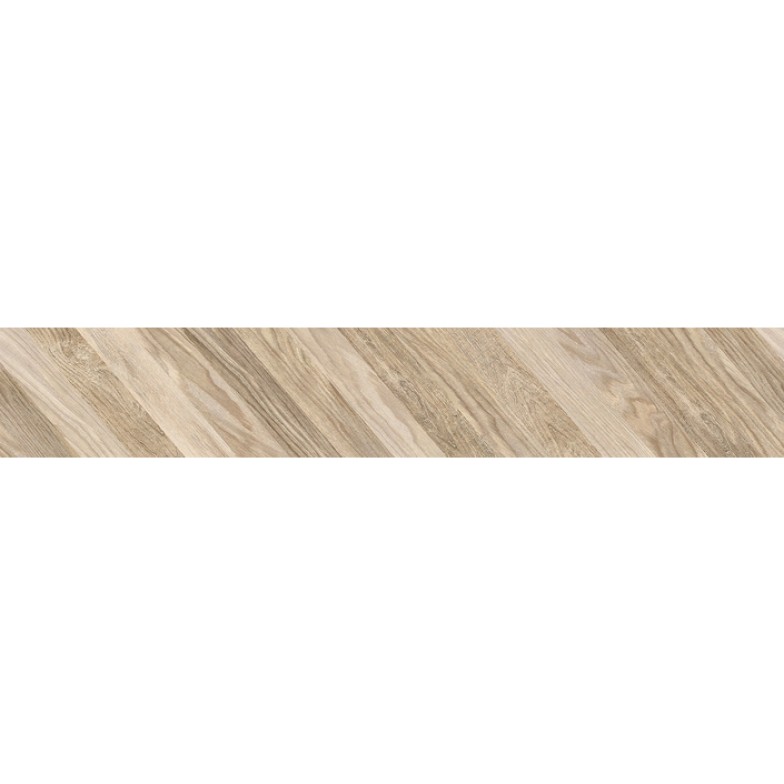 Плитка керамогранітна Wood Chevron Left бежевий 150x900x10 Golden Tile