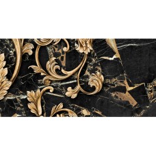 Декор Saint Laurent Decor №4 чорний 300x600x9 Golden Tile