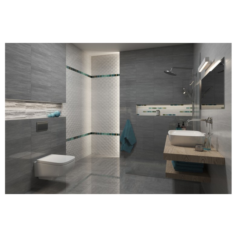 Плитка стінова Nati Grys STR 250x400x8 Paradyz