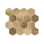 Мозаїка Wood Natural Mix Heksagon MAT 220x255 Paradyz