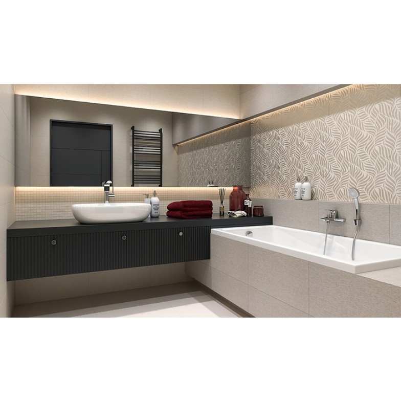 Плитка керамогранітна Symetro Beige 600x600x9,5 Paradyz