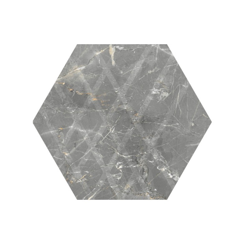 Плитка керамогранітна Marvelstone Light Grey Heksagon 171x198x7,5 Paradyz